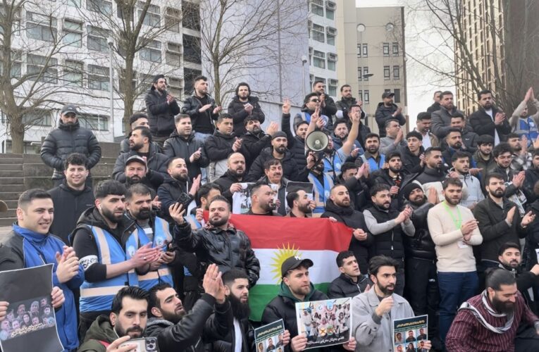 Kurdish Community in the UK Protests in Solidarity with Hunger-Striking Teachers in Kurdistan