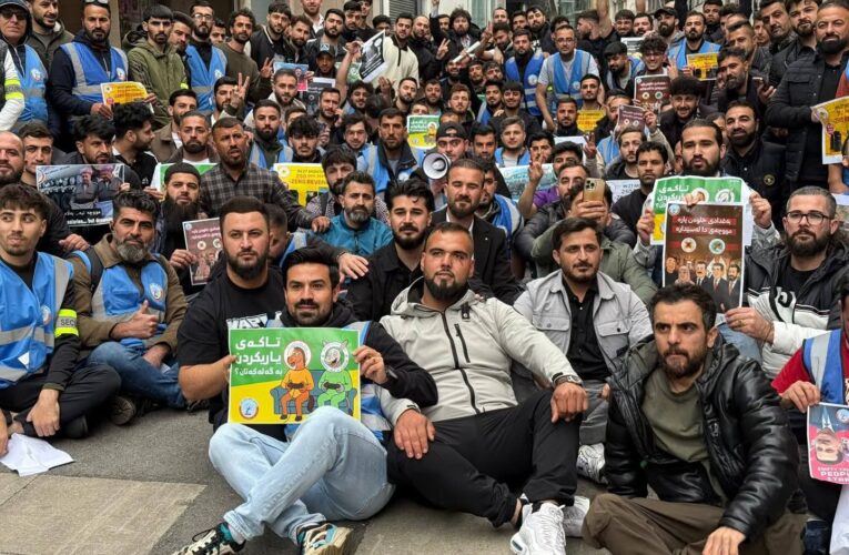 Kurdish Activists in Manchester Protest Salary Withholding and Political Corruption